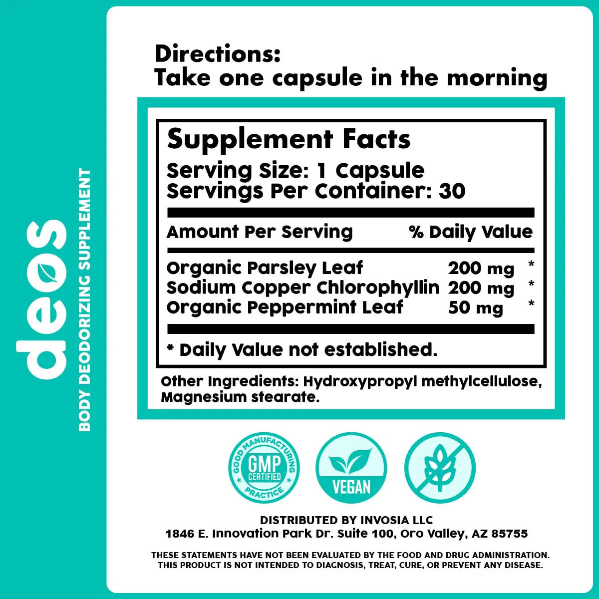 Deos - Cápsulas Naturales para el Olor Corporal [OFERTA 2X1]